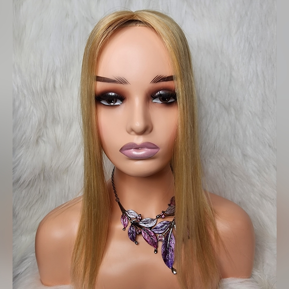 Human Hair Topper Piece size 5"×4"